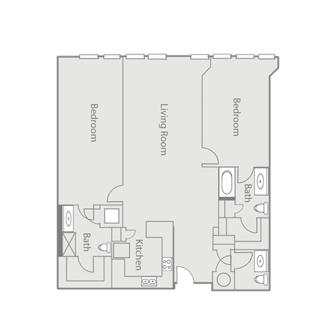 bedroom floor plan | apartments in pittsburgh pa | the mille brookhaven apartment